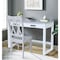 International Concepts Carson Solid Wood Desk with 2 Drawers and Chair - Chalk/White K128-71-C220 - alternate 5